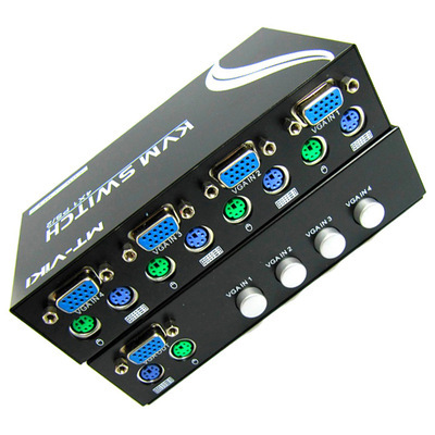 【邁拓維矩 MT-KVM4AT KVM切換器 4口手動(dòng) PS/2接口切換器 一年包換】?jī)r(jià)格,廠家,圖片,轉(zhuǎn)換器/切換器,上海觀城電子科技-