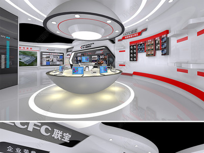 聯(lián)想電子科技展廳3D模型 數(shù)字技術(shù)賦能未來(lái)科技體驗(yàn)